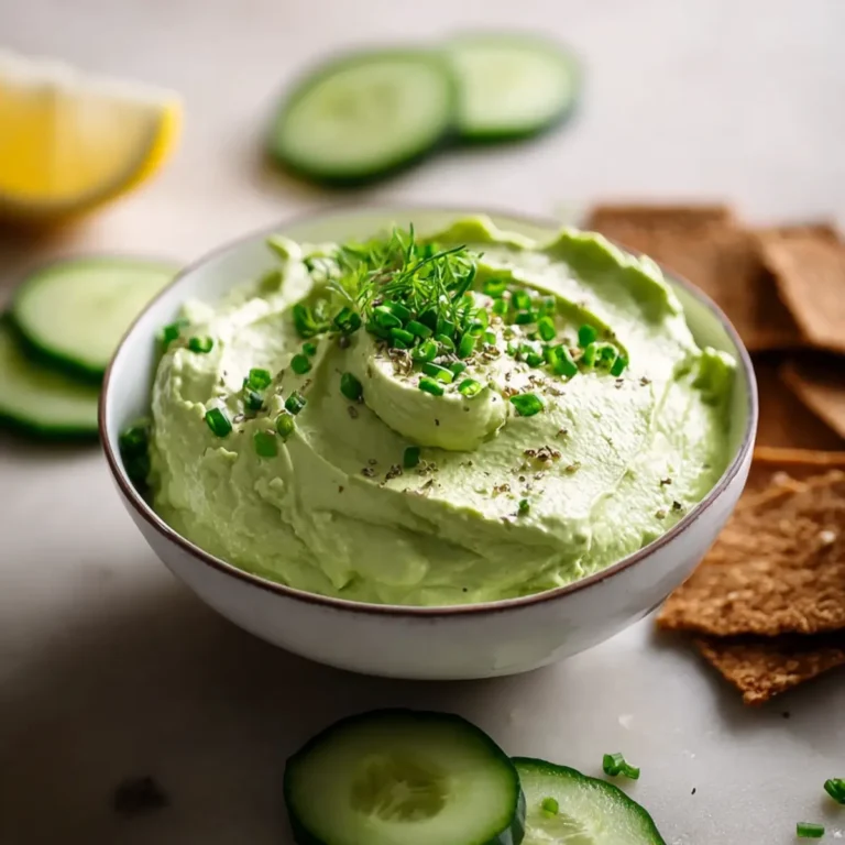 Cremiger Avocado Gurken Green Goddess Dip