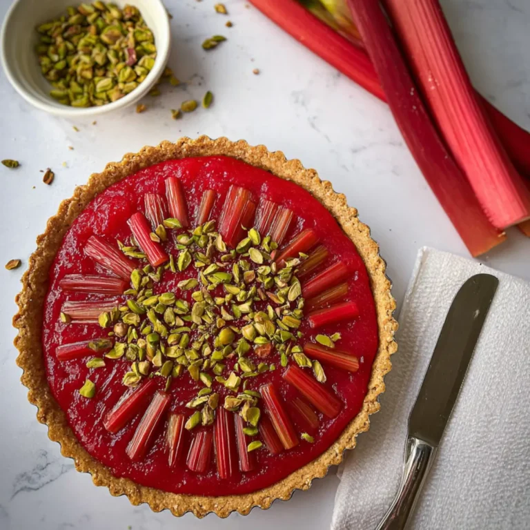 Rhabarber Sahnetarte