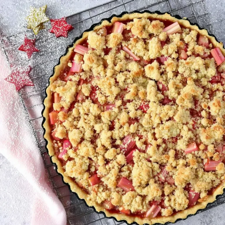 Rhabarbertarte mit Streuseln