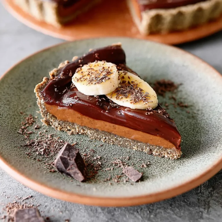Vegane Schoko Bananen Tarte