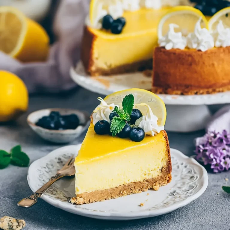 Veganer Zitronen Käsekuchen