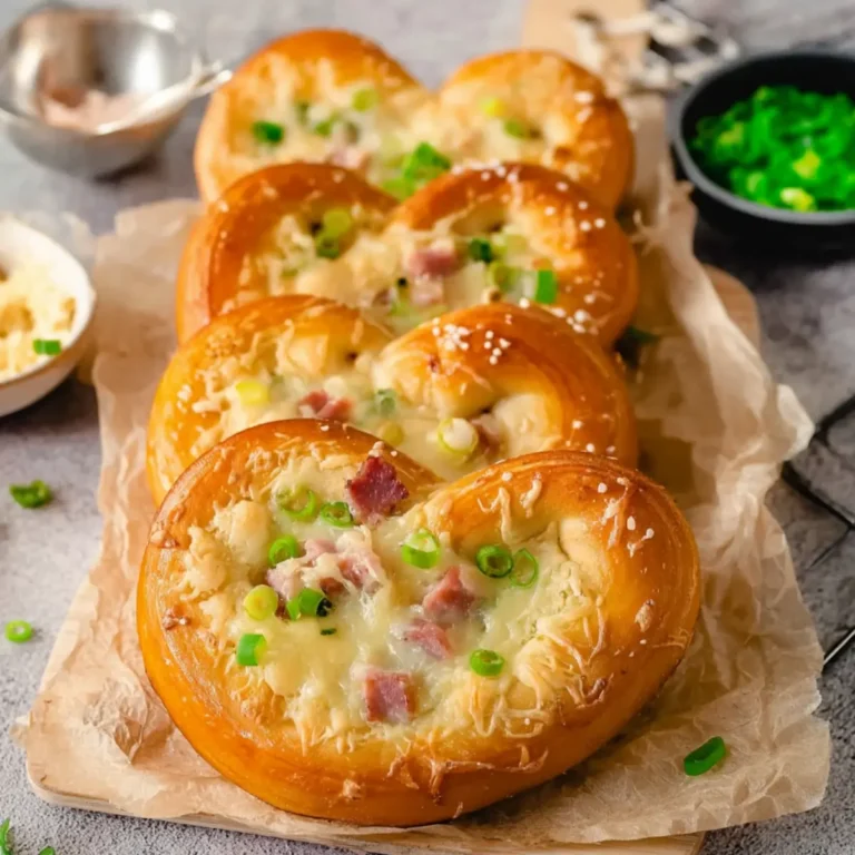 Überbackene Brezeln mit Schinken & Käse