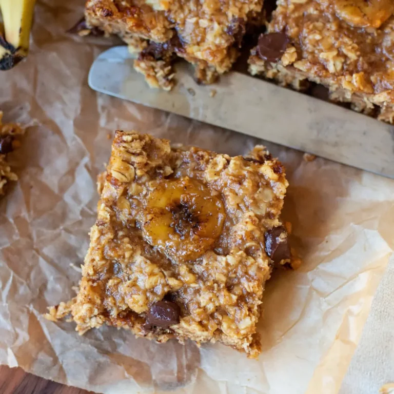 Bananen Haferflocken Riegel