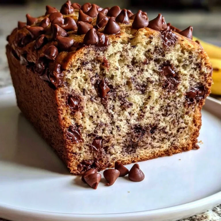Bananenbrot mit Schokostückchen