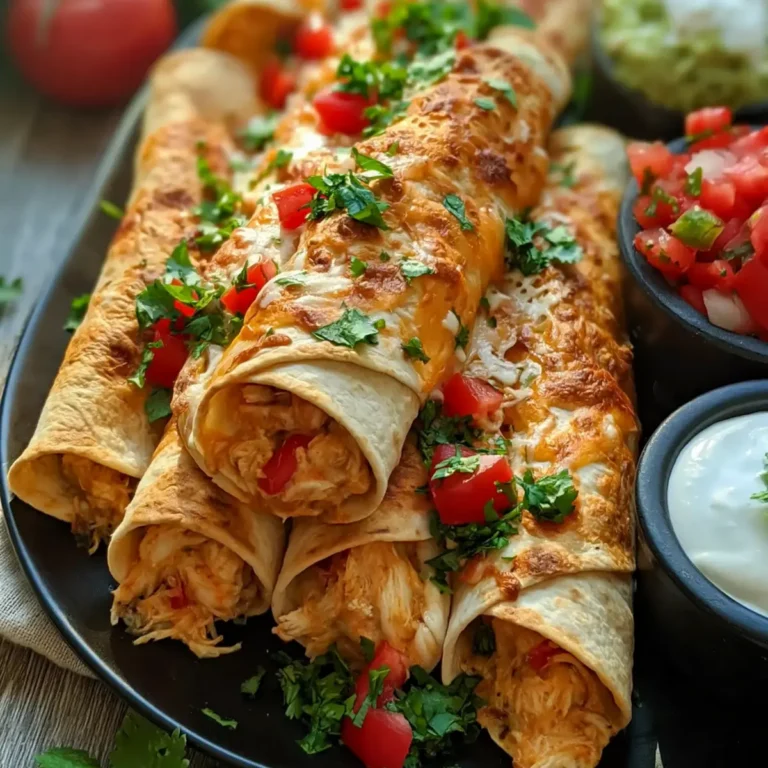 Cremige Hähnchen Taquitos