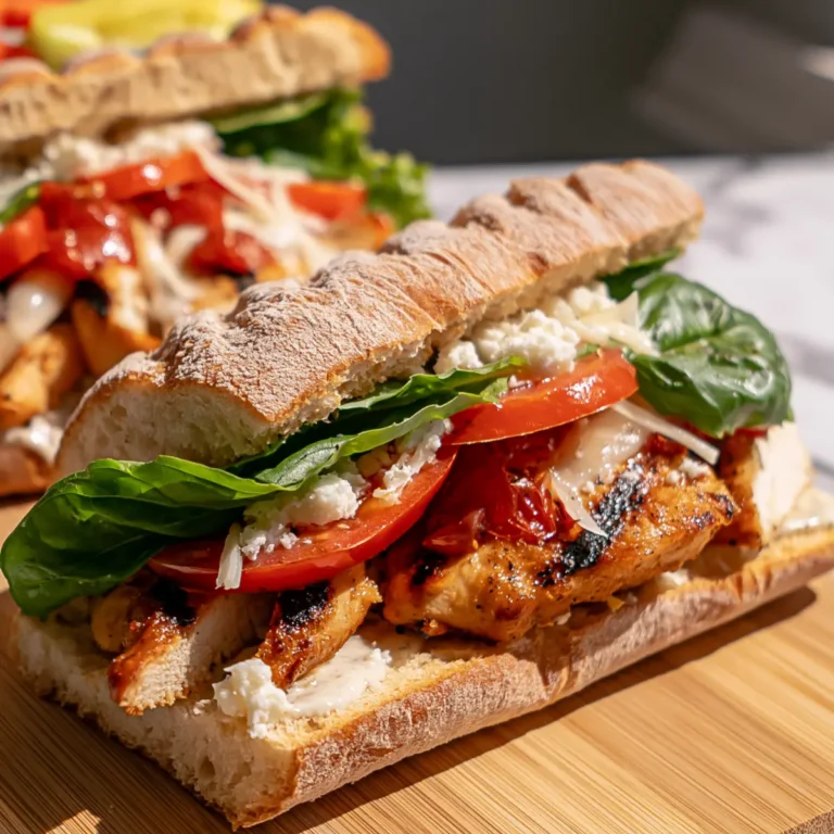 Gegrilltes Hähnchen Sommersandwich