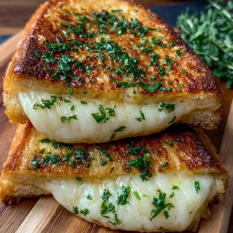 Grilled Cheese mit Knoblauchbrot