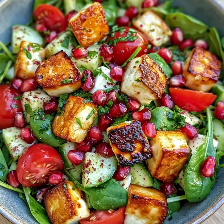 Halloumi Granatapfel Salat