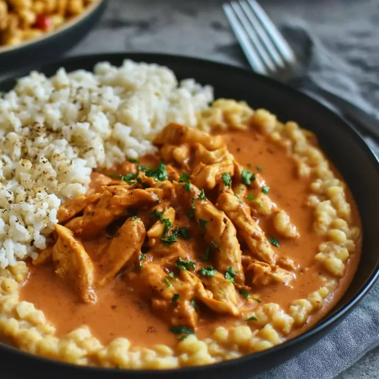 Hähnchen Geschnetzeltes mit Paprika Sahne Soße
