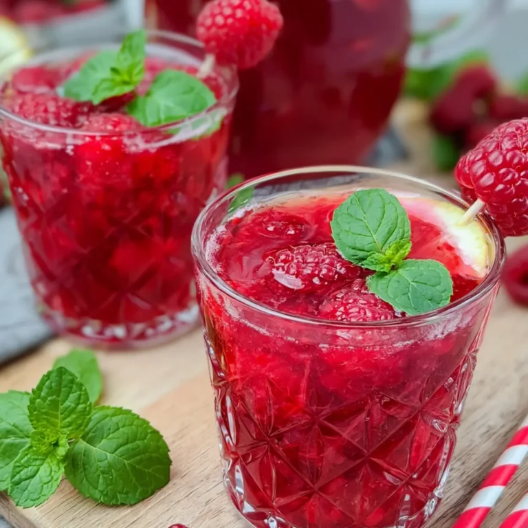 Himbeerbowle ohne Alkohol