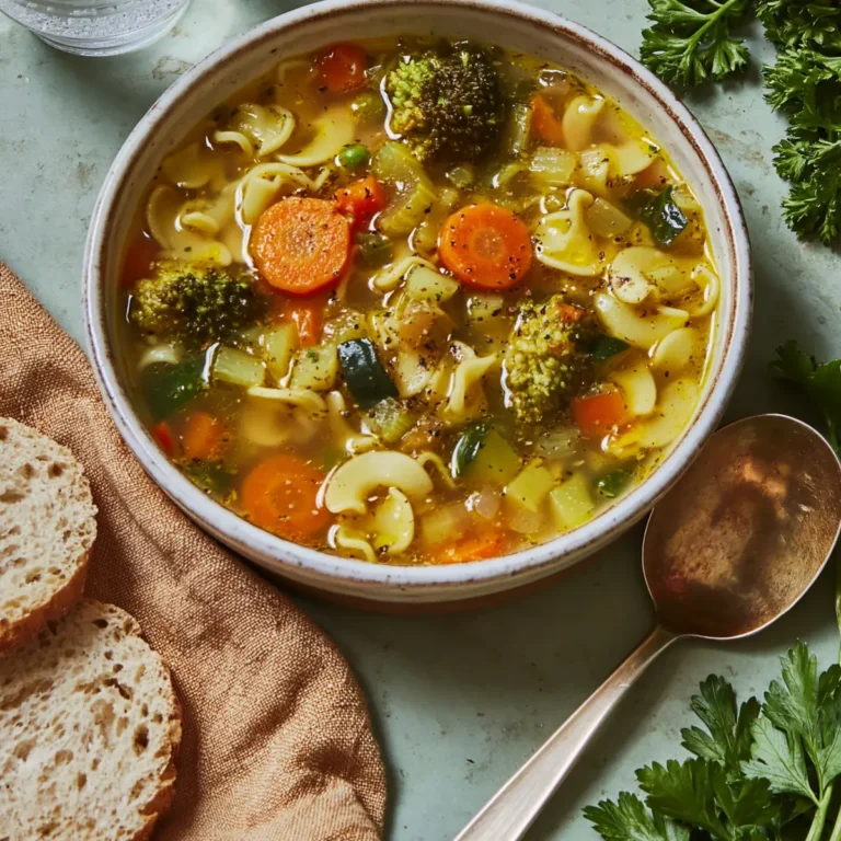 Nudelsuppe mit Gemüse