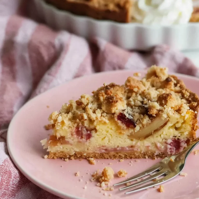 Rhabarberkuchen mit Streusel