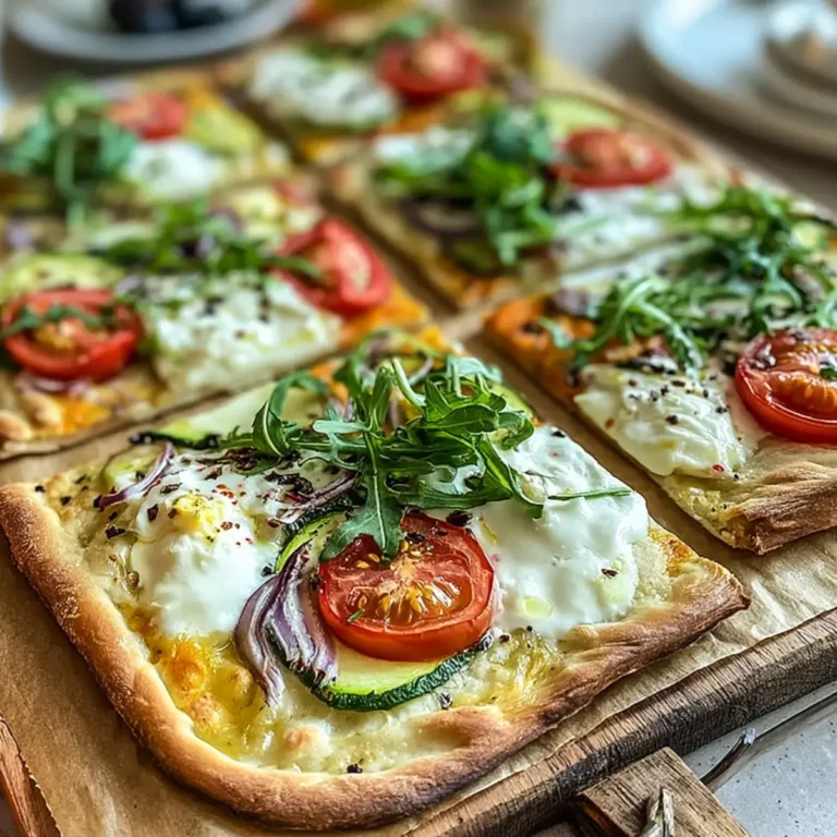 Vegetarische Flammkuchen
