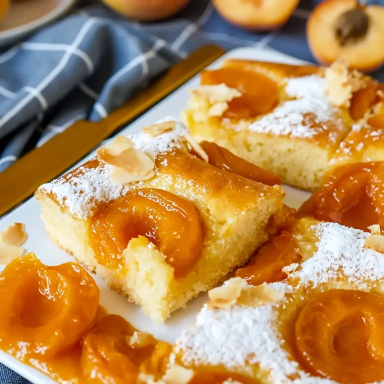 Aprikosenkuchen vom Blech
