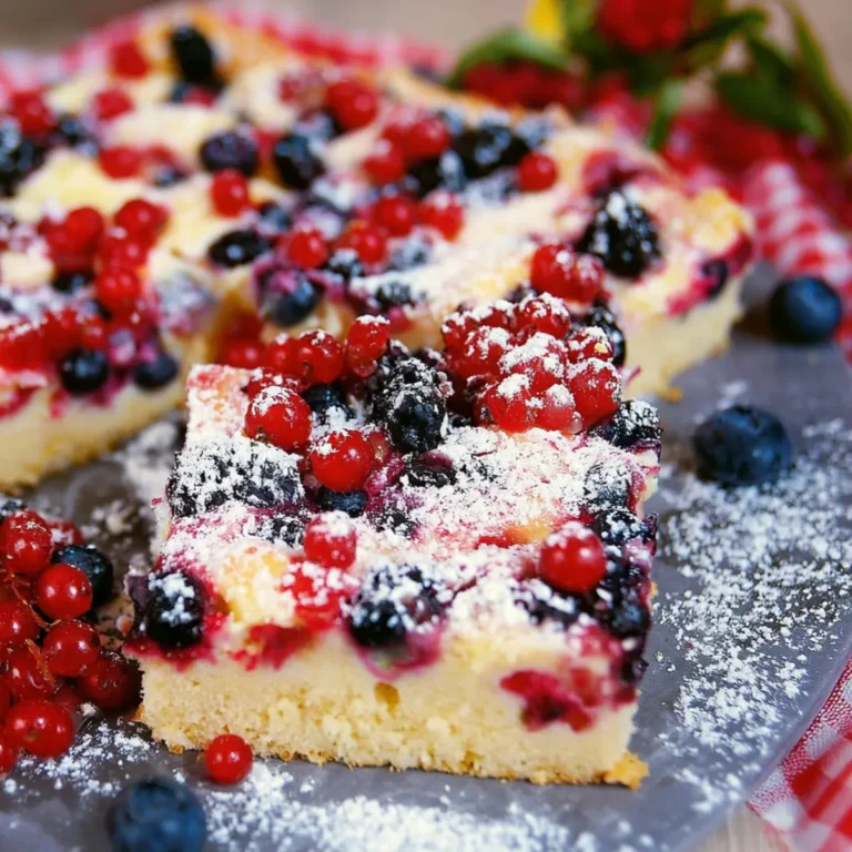 Buttermilchkuchen mit Beeren