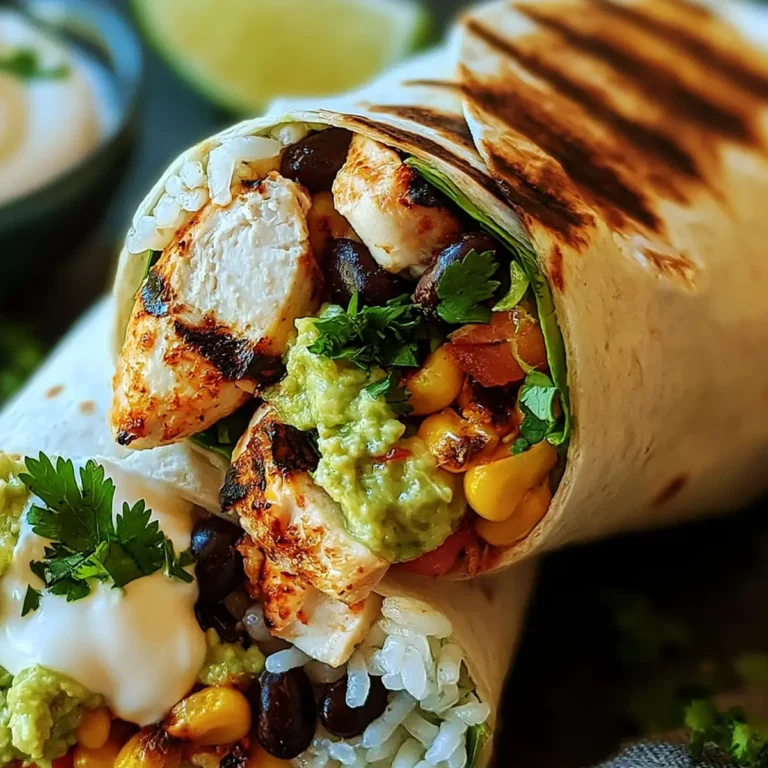 Chipotle Ranch Gegrilltes Hühnchen Burrito