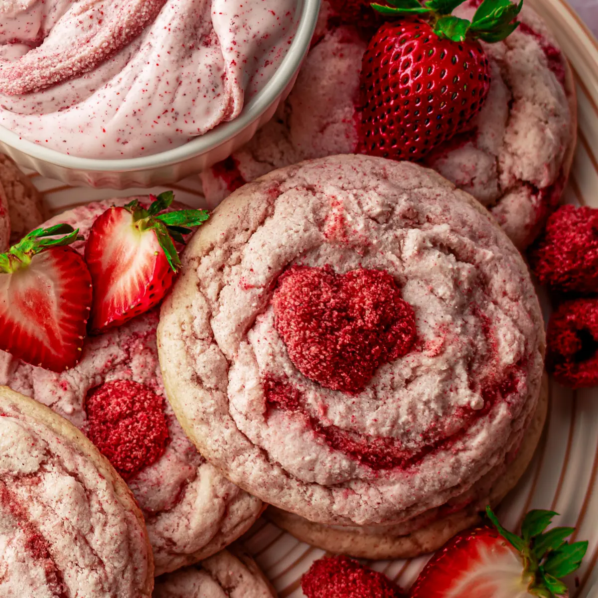 Erdbeer Cookies