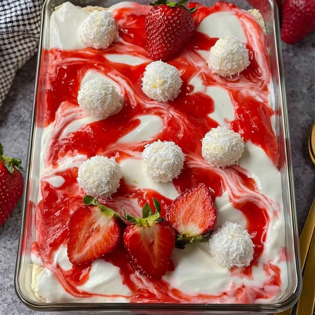 Erdbeer Raffaello Tiramisu