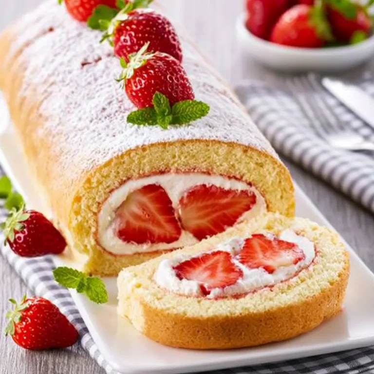 Erdbeer Sahne Rolle