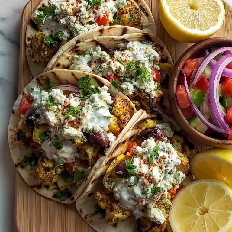 Gegrillte mediterrane Hähnchen Tacos