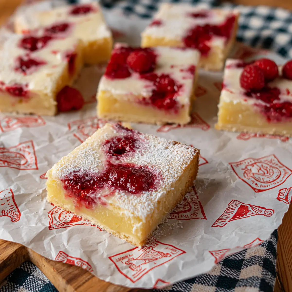 Himbeer Zitronenkuchen vom Blech