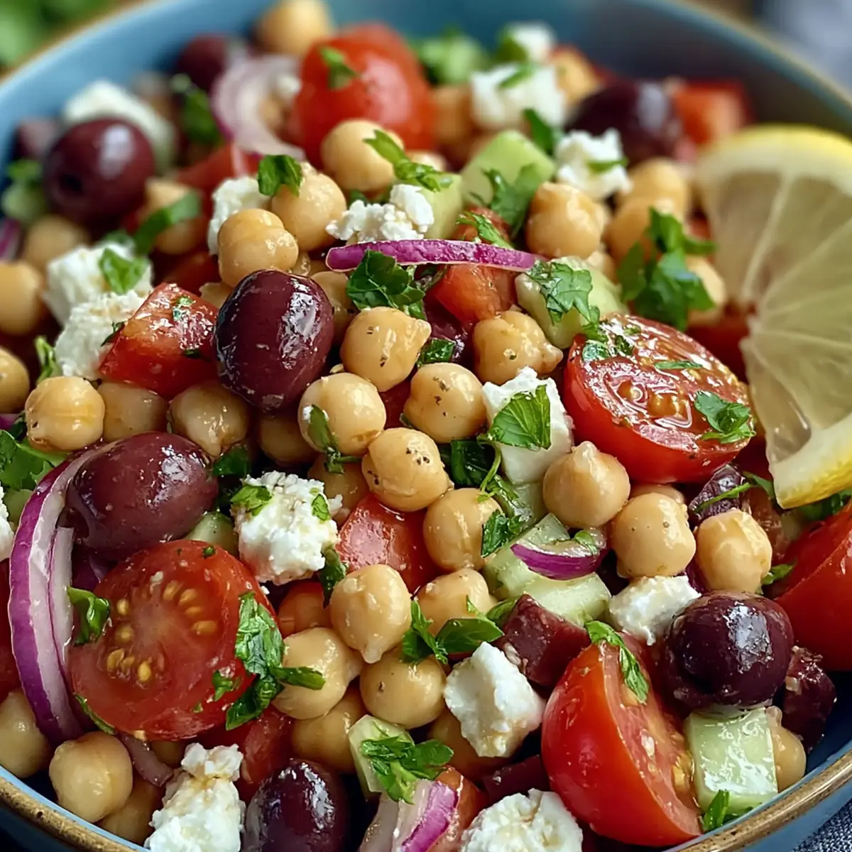 Kichererbsensalat nach griechischer Art