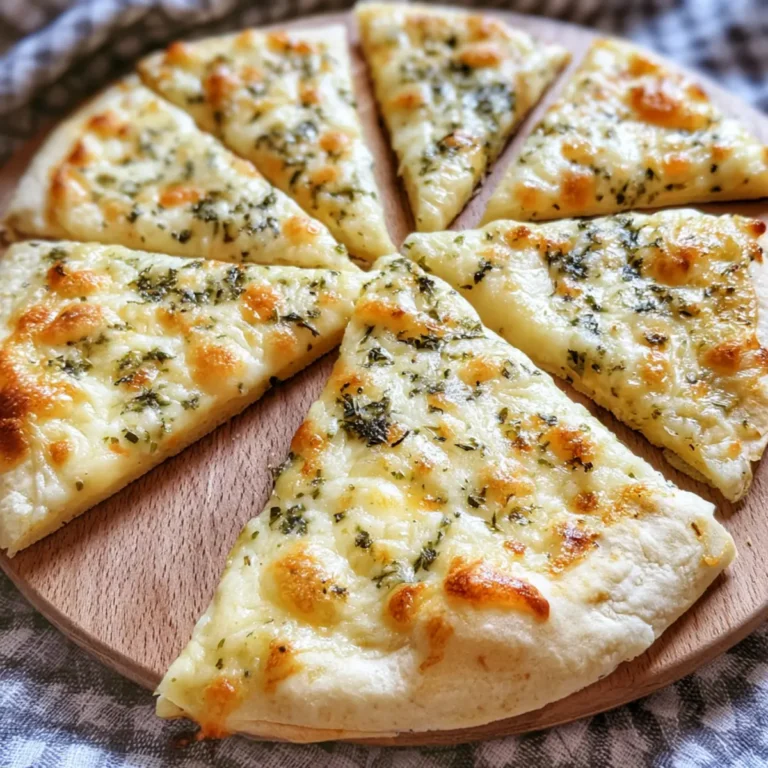 Knuspriges Tortilla Knoblauchbrot