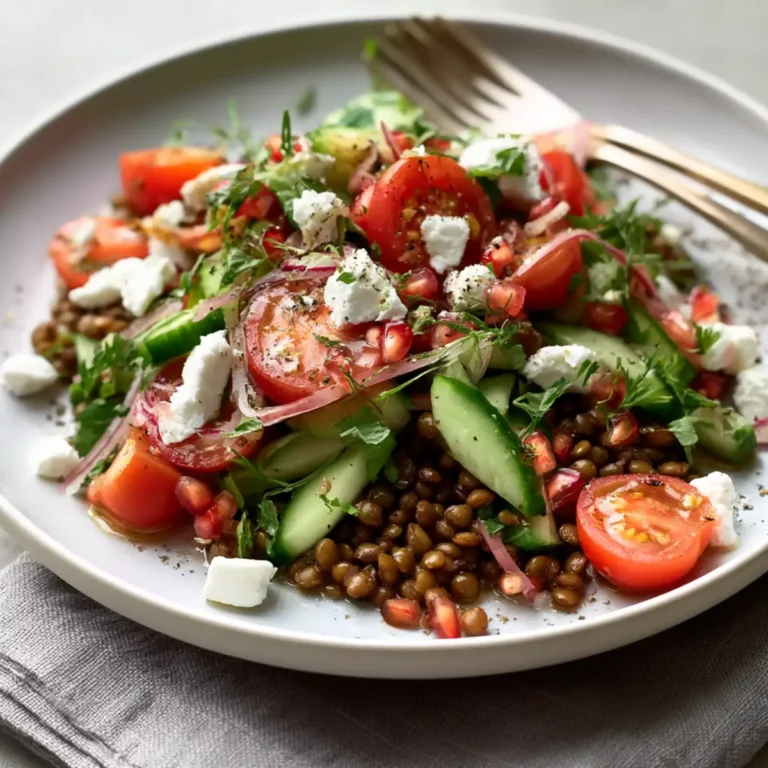 Linsensalat mit Feta