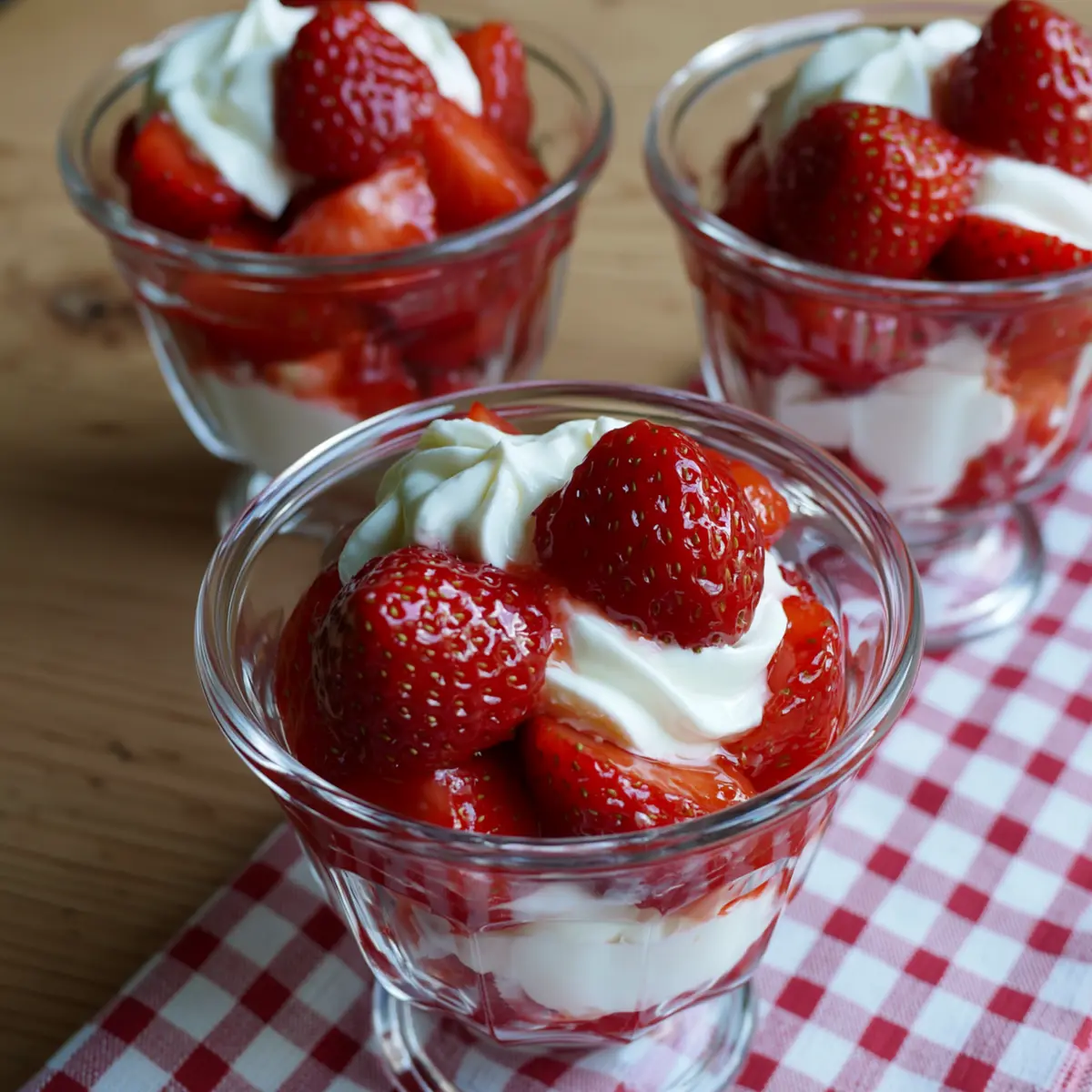 Marinierte Erdbeeren mit Mascarponecreme