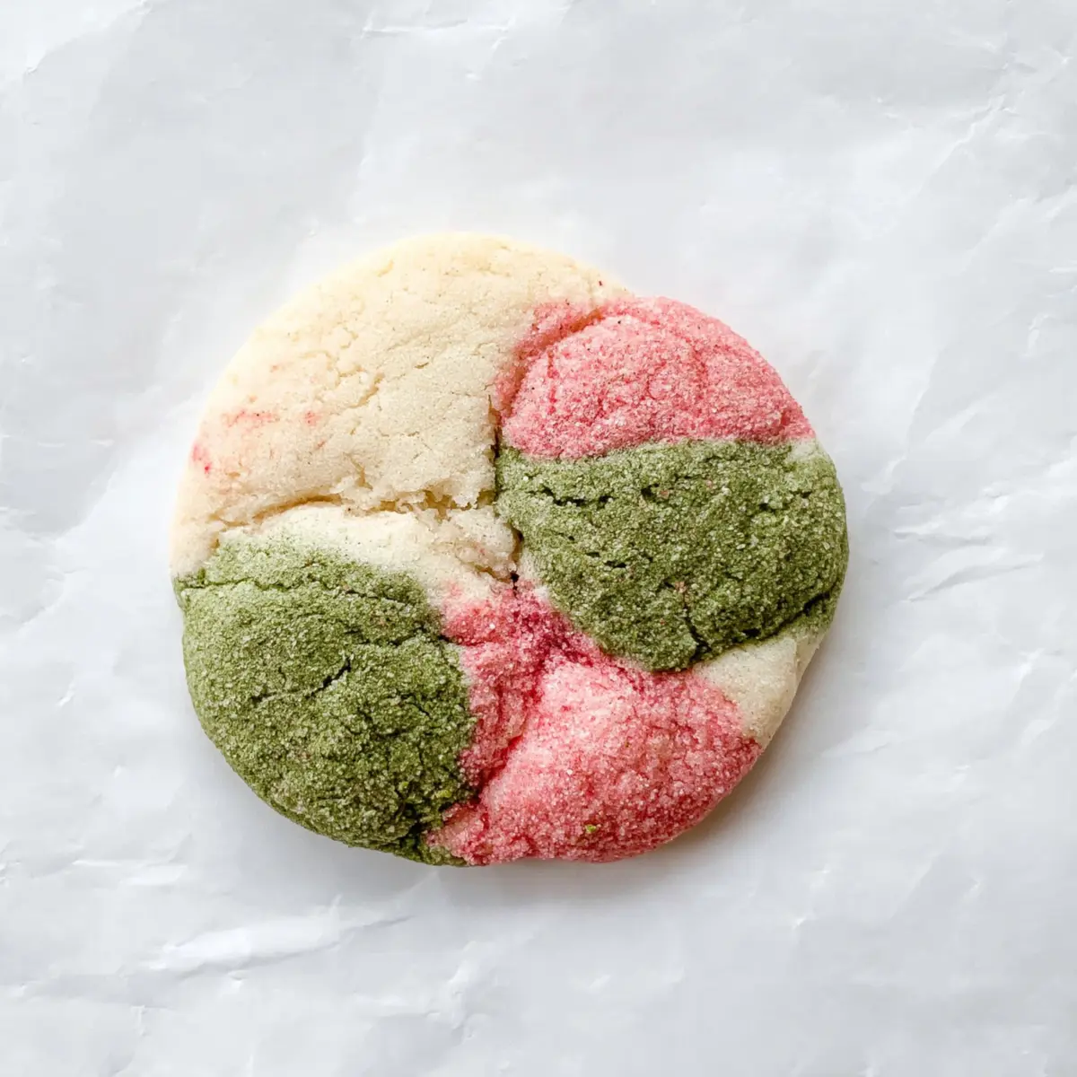Neapolitanische Erdbeer Matcha Cookies