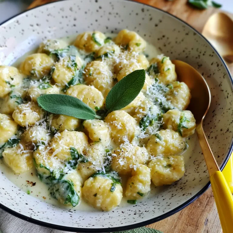 Salbei Gnocchi in cremiger Soße