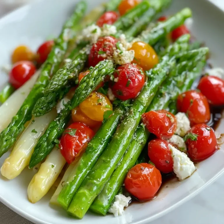 Spargelsalat mit Balsamico Dressing