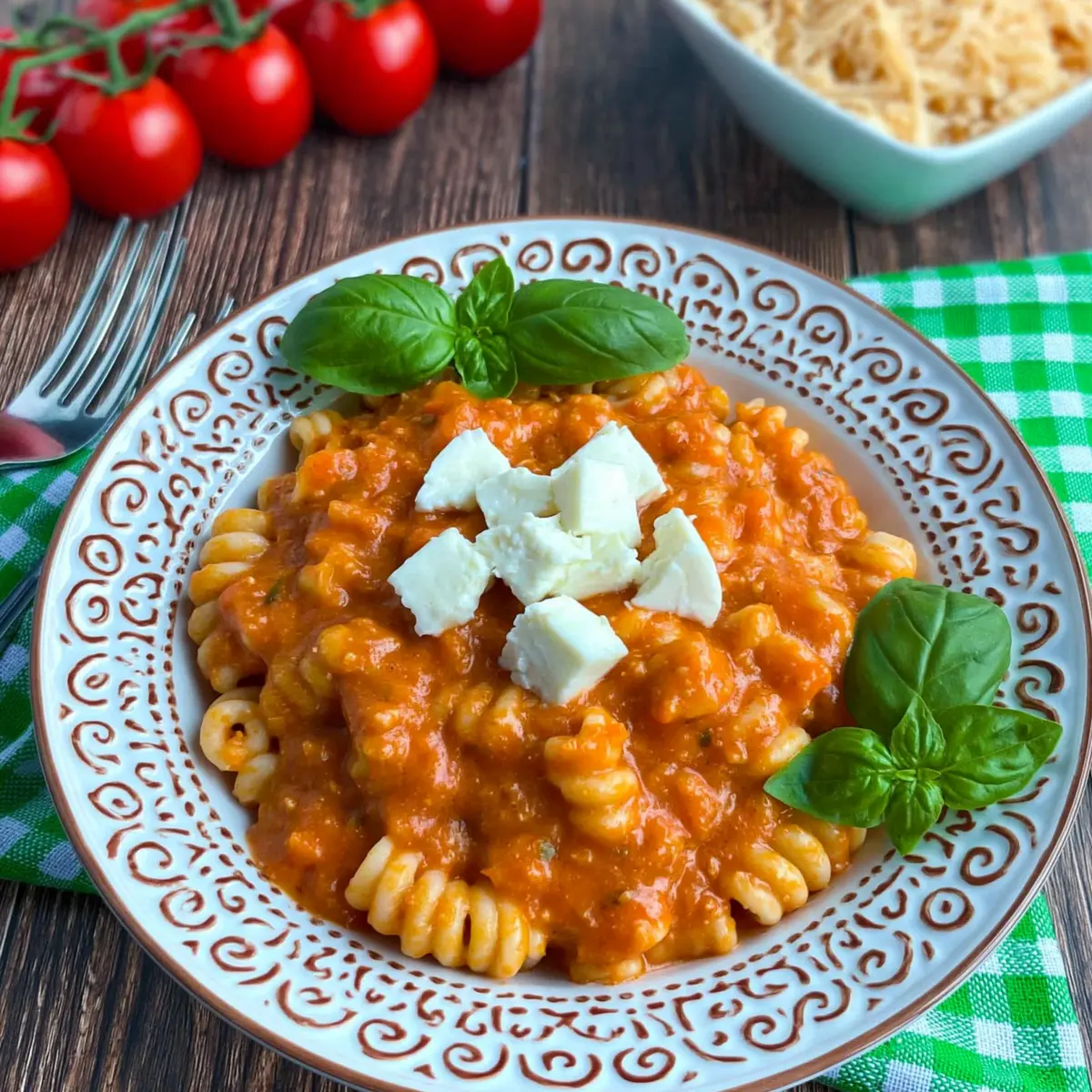 Tomate Mozzarella Soße