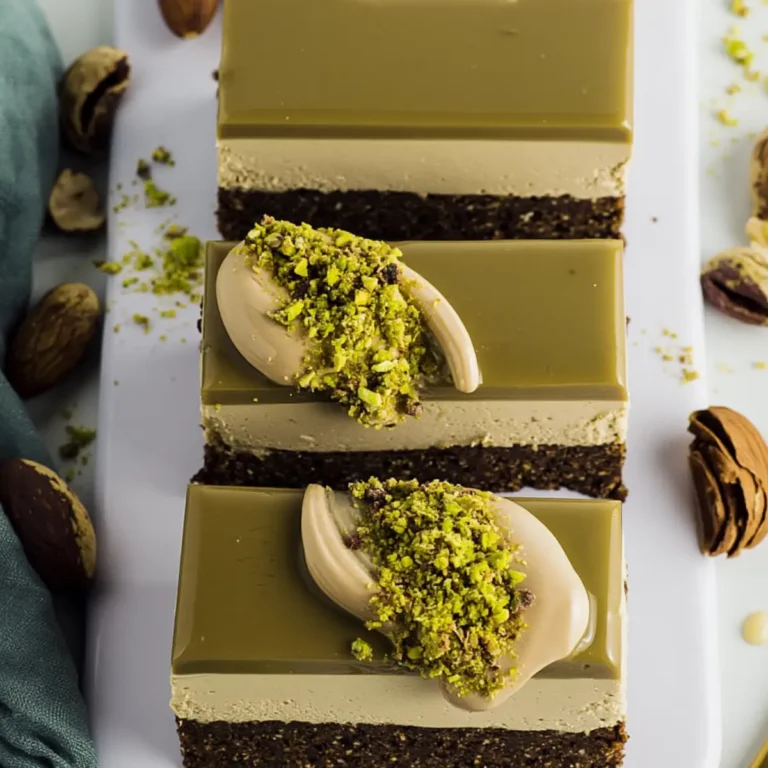 Vegane Dubai Cheesecake Riegel ohne Backen