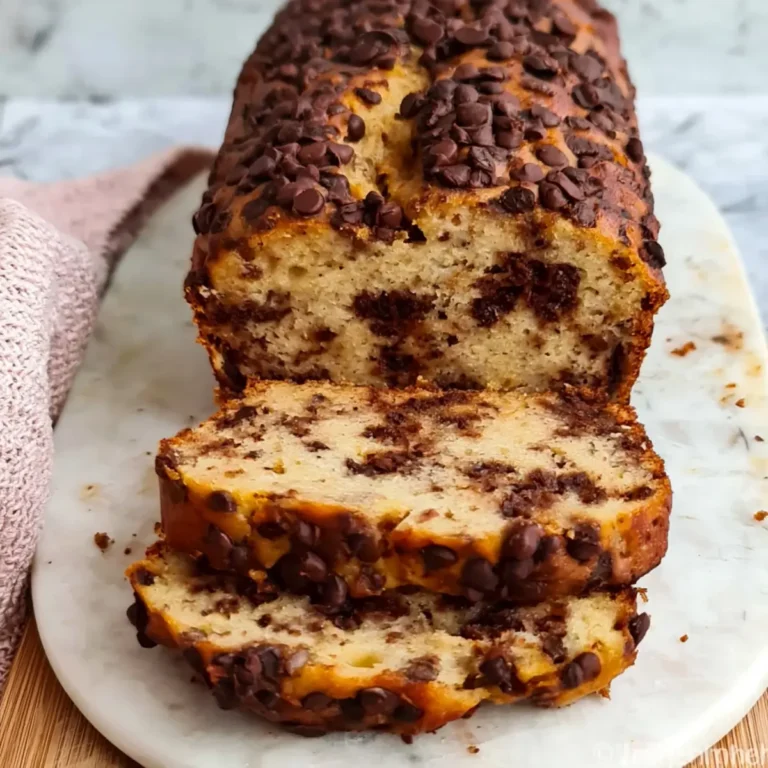 Veganes Bananenbrot mit Schokolade
