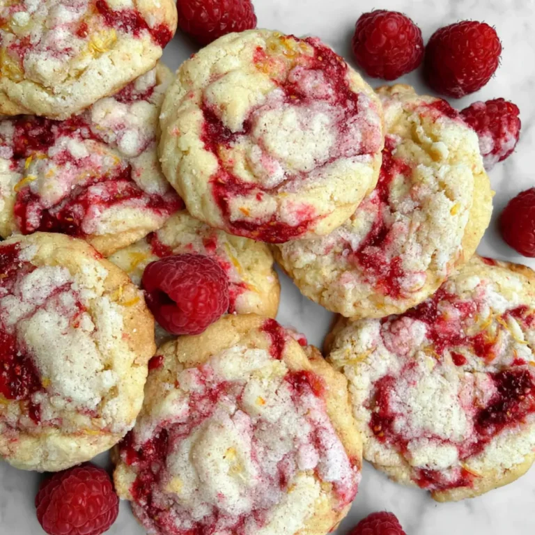 Zitronen Himbeer Cookies