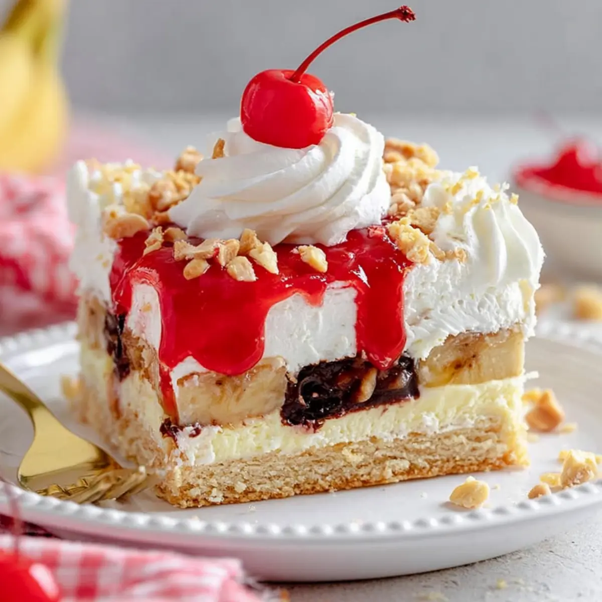 Banana Split Kuchen