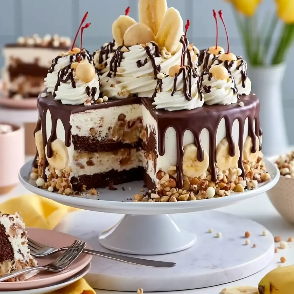 Banana Split Torte