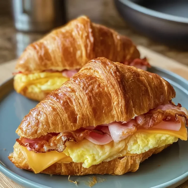 Croissant Frühstückssandwiches