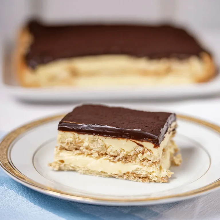 Eclair Kuchen ohne Backen
