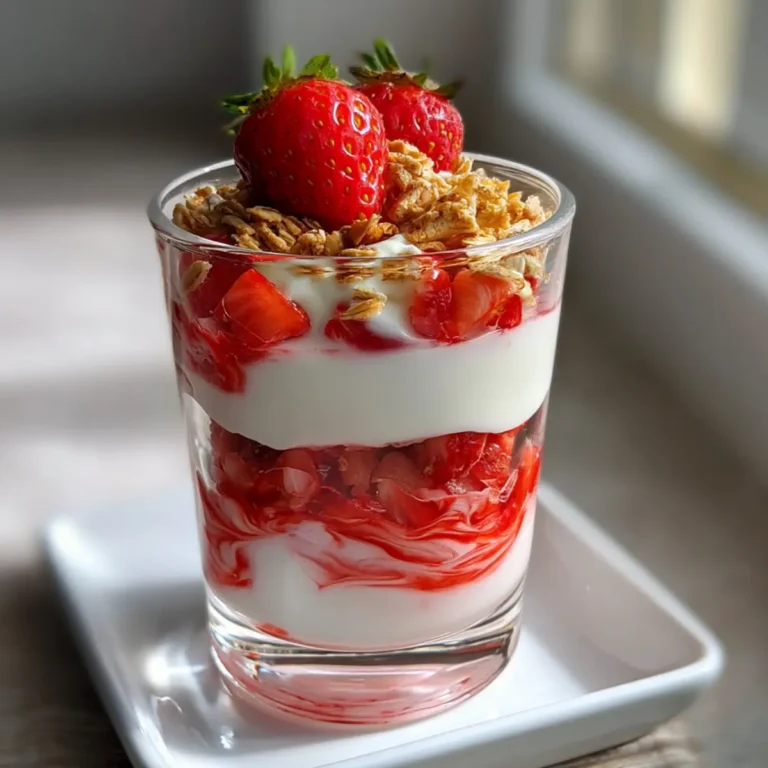 Erdbeer Swirl Joghurt Parfaits