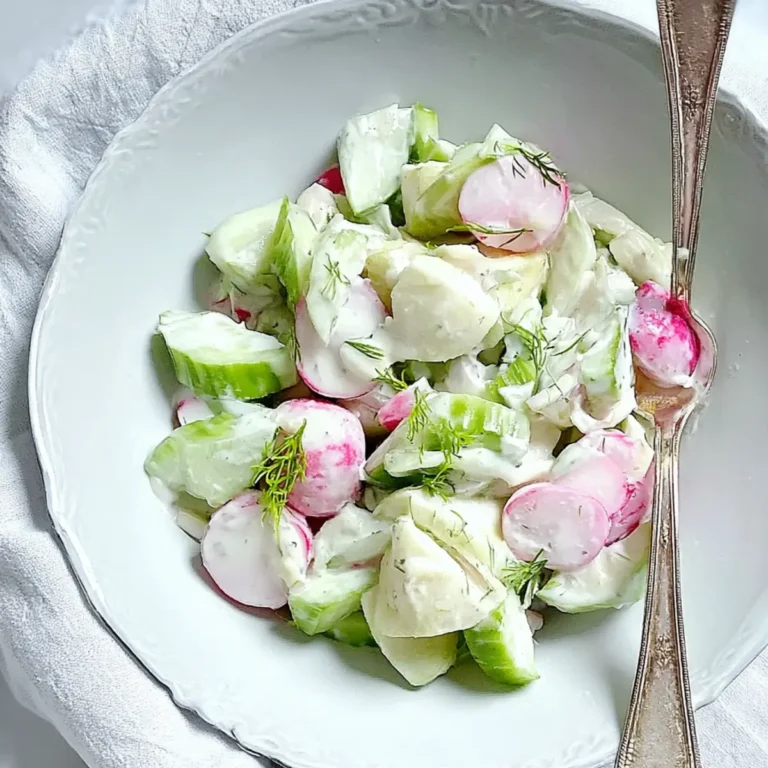 Gurken Radieschen Apfel Salat