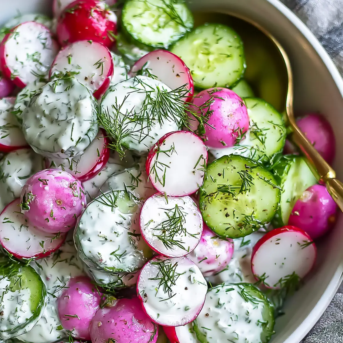 Gurken Radieschen Salat