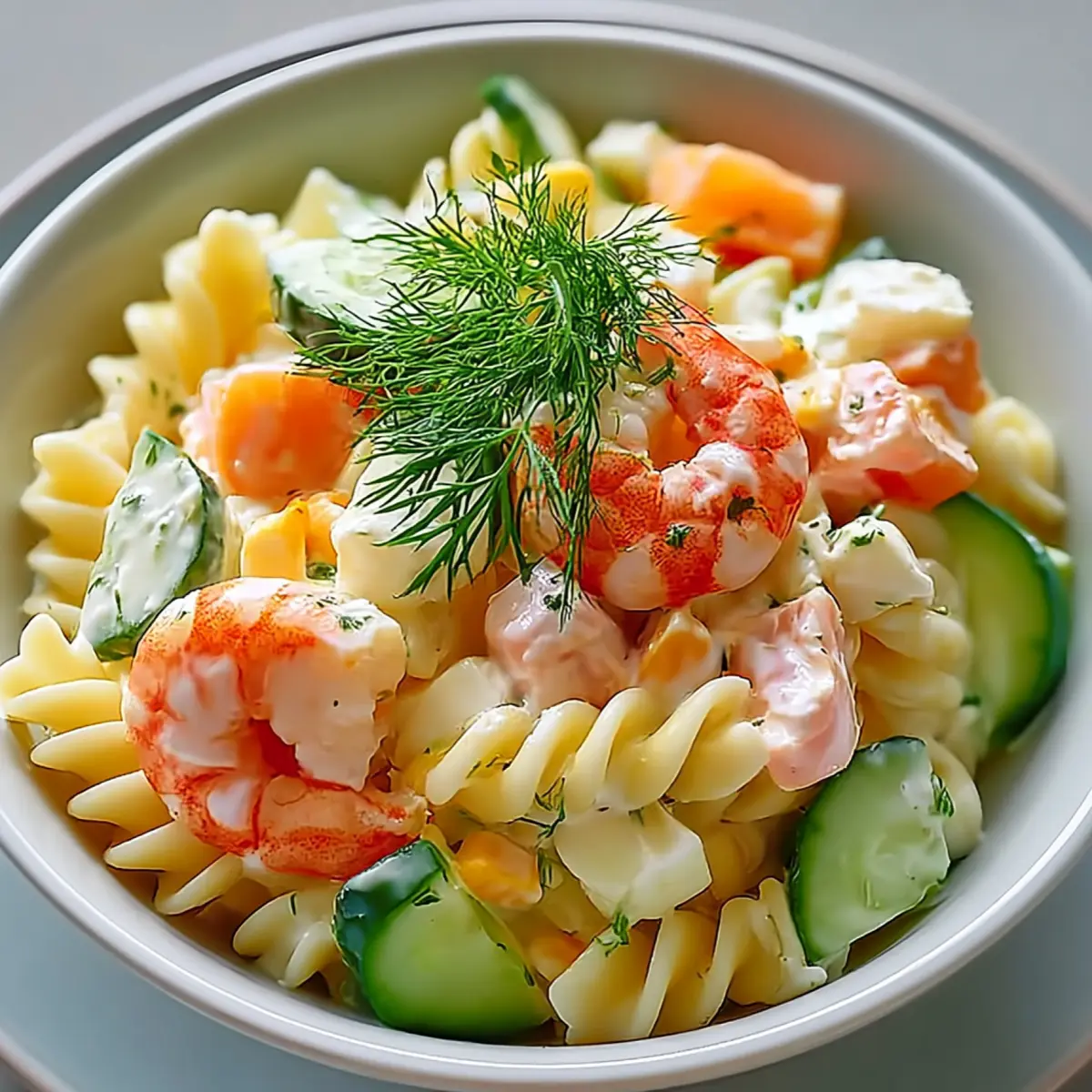 Ozeanischer Nudelsalat