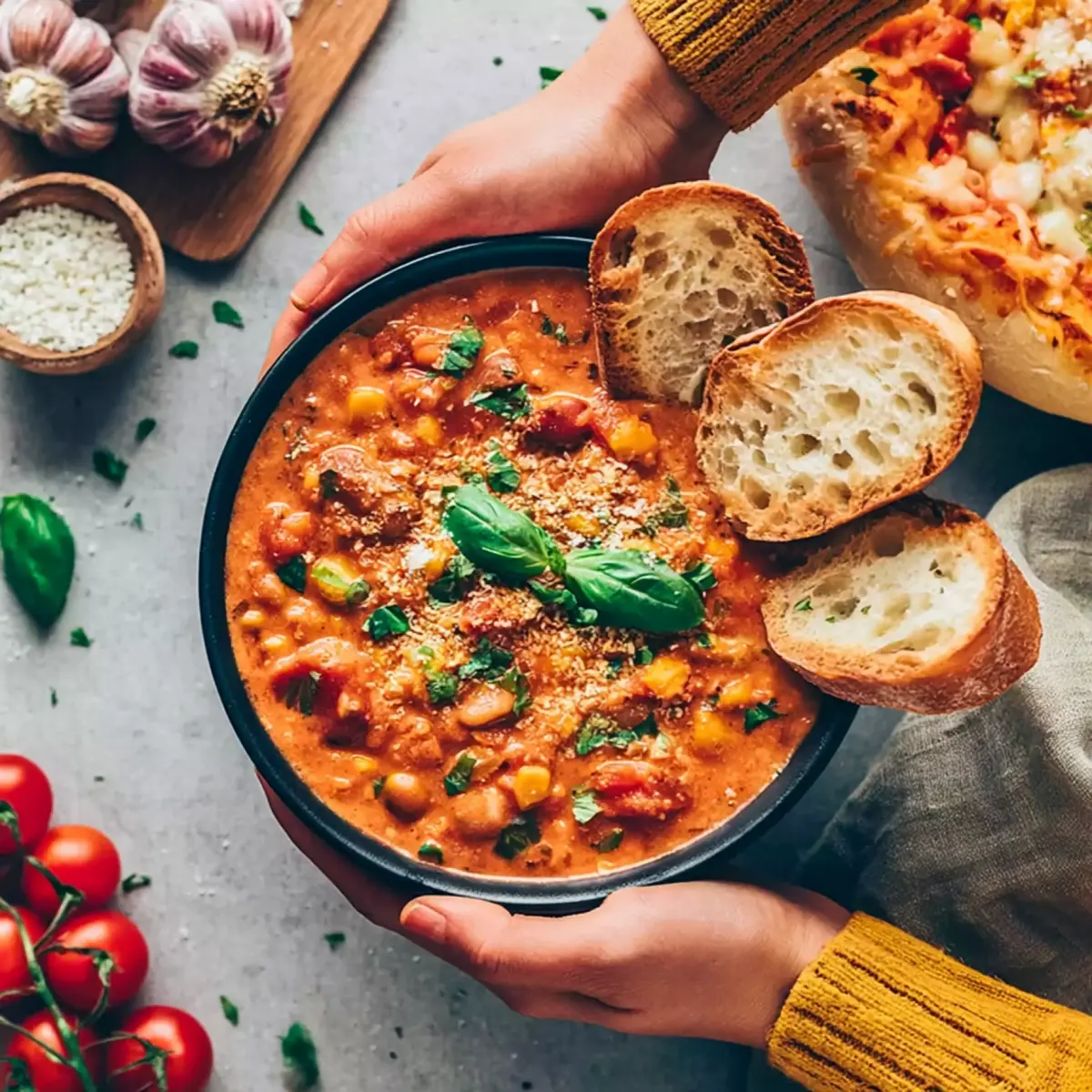 Pizzasuppe vegan