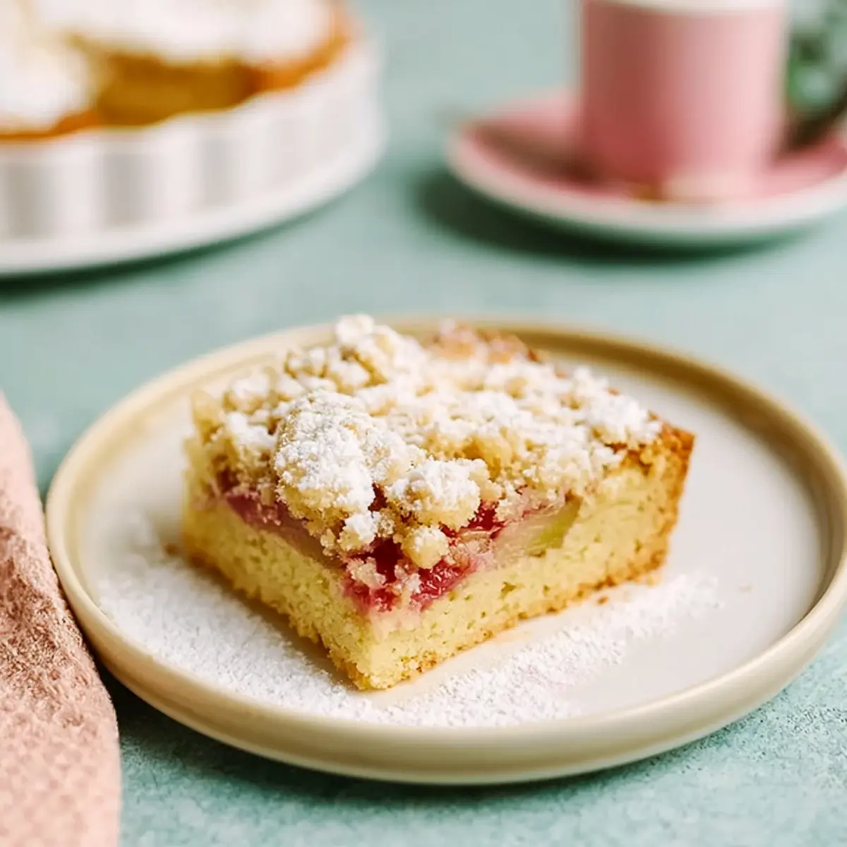 Rhabarber Streusel Kuchen