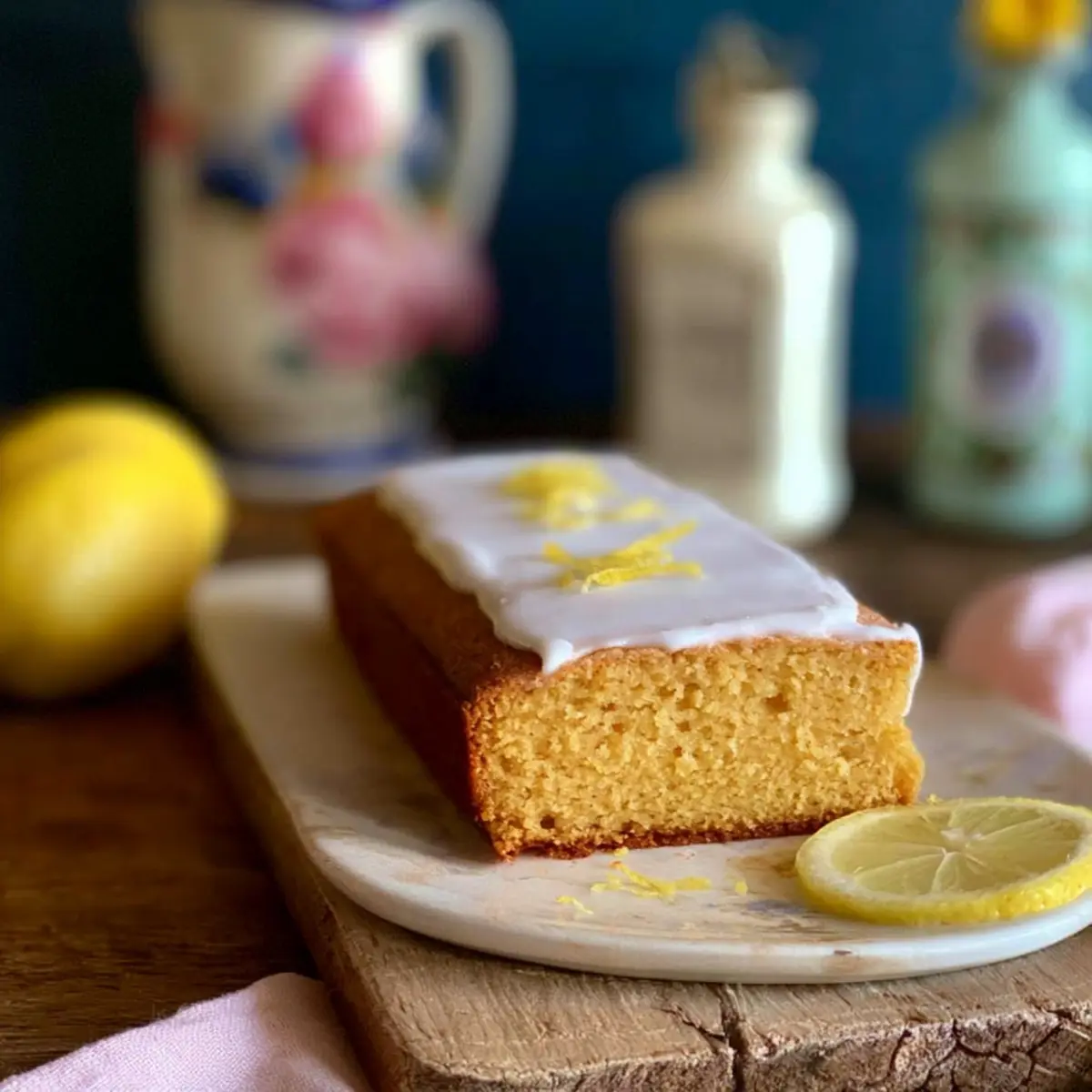 Veganer Zitronen Joghurt Kuchen