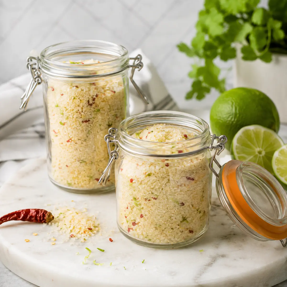 Chilisalz mit Limetten
