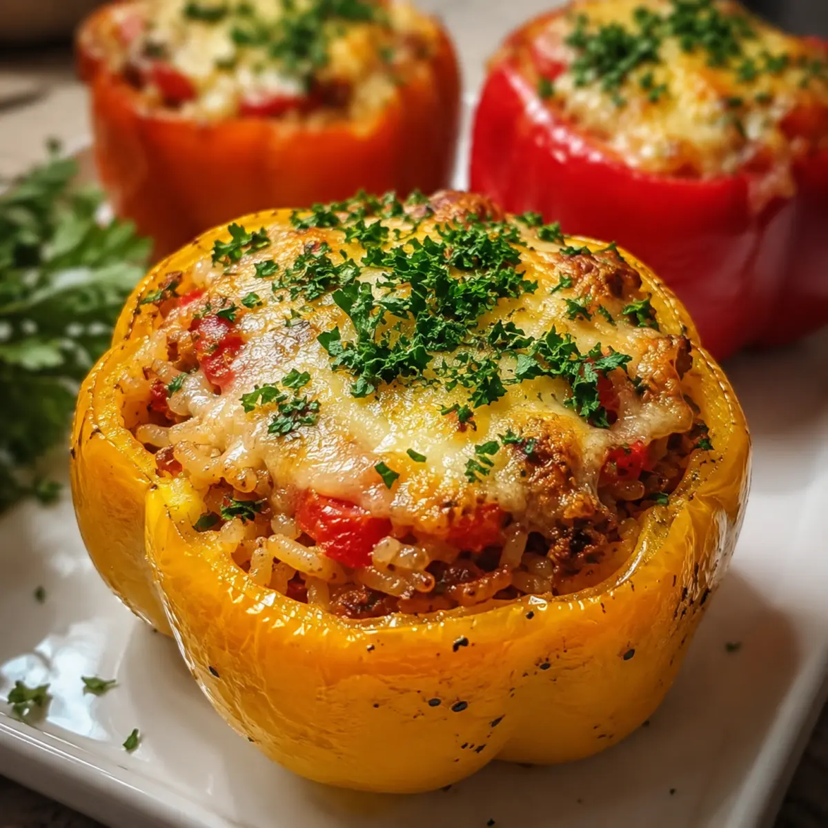 Gefüllte Paprika aus dem Airfryer