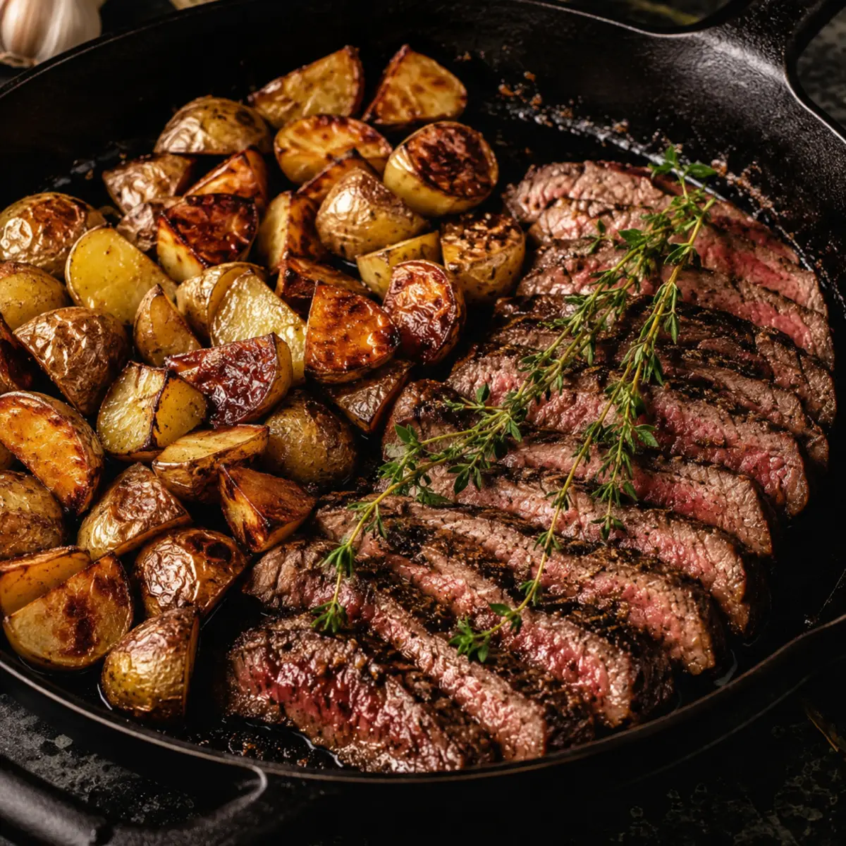 Knoblauchbutter Rindersteak